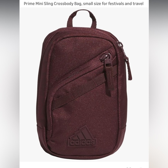Adidas Aurora Red Prime Mini Sling Crossbody - Picture 4 of 8